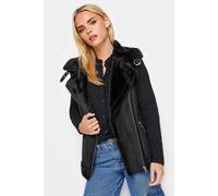 Pixiegirl Petite Aviator Jacket In Black Black 12