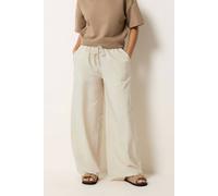 Pixiegirl Petite Beaded Wide Leg Trousers In Natural Natural