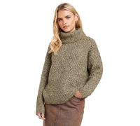 PixieGirl Petite Beige Brown Chunky Roll Neck Jumper Petite
