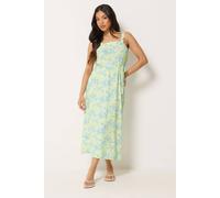 Pixiegirl Petite Belted Midi Dress In Lemon Lemon