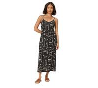 PixieGirl Petite Black Abstract Jersey Strappy Maxi Dress Petite