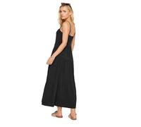 PixieGirl Petite Black Asymmetric Tiered Maxi Dress Petite