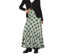 PixieGirl Petite Black Blurred Check Maxi Skirt Petite