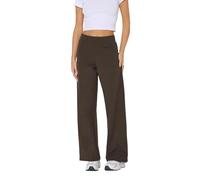 PixieGirl Petite Black Cotton Wide Leg Yoga Pants Petite