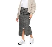 PixieGirl Petite Black Denim Midi Skirt Petite