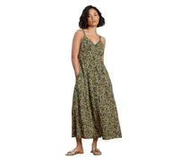 PixieGirl Petite Black Ditsy Floral Button Midi Dress Petite