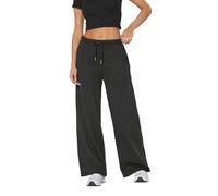 PixieGirl Petite Black Drawstring Wide Leg Joggers Petite