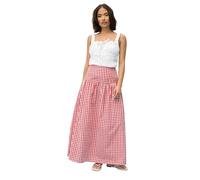PixieGirl Petite Black Gingham Print Maxi Skirt Petite