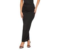 PixieGirl Petite Black Ribbed Maxi Tube Skirt Petite