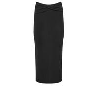 Petite Ribbed Twist Front Skirt PixieGirl Black 16