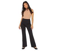PixieGirl Petite Black Stretch Bengaline Bootcut Trousers Petite