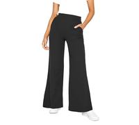 PixieGirl Petite Black Stretch Scuba Wide Leg Trousers Petite