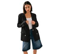 PixieGirl Petite Black Tailored Double Breasted Blazer Petite