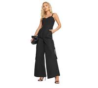 Petite Utility Wide Leg Jumpsuit PixieGirl Black 8