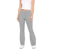 PixieGirl Petite Black & White Dogtooth Kickflare Trousers Petite