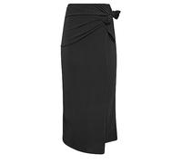 PixieGirl Petite Black Wrap Midi Skirt Petite