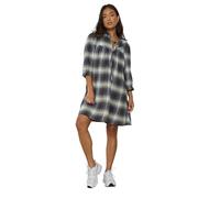 PixieGirl Petite Blue Brushed Check Tie Smock Dress Petite