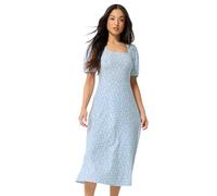PixieGirl Petite Blue Ditsy Floral Midi Dress Petite