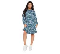 PixieGirl Petite Blue Ditsy Print Long Sleeve Smock Dress Petite