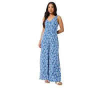 PixieGirl Petite Blue Rope Print Wide Leg Jumpsuit Petite