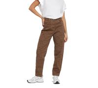 PixieGirl Petite Brown Leopard Print Mom Jeans Petite