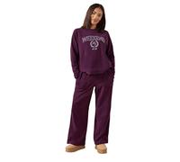 PixieGirl Petite Burgundy Red 'Weekend' Slogan Fleece Lounge Top Petite