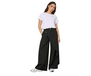 PixieGirl Petite Camel Brown Wrap Wide Leg Trousers Petite