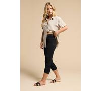 Pixiegirl Petite Capri Cropped Trousers In Black Black 16