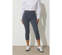 Pixiegirl Petite Capri Cropped Trousers In Blue Blue