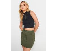 PixieGirl Khaki Green Cargo Mini Skirt Petite