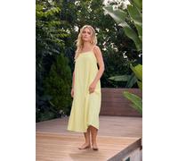 Pixiegirl Petite Cheesecloth Maxi Dress In Lemon Lemon