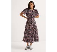 Pixiegirl Petite Chiffon Paisley Dress In Black Black 8
