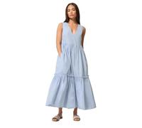 PixieGirl Petite Chocolate Brown Cotton Frill Tiered Midi Dress Petite