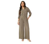 PixieGirl Petite Chocolate Brown Wide Leg Jumpsuit Petite