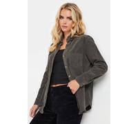 PixieGirl Petite Grey Cord Long Sleeve Shirt Petite