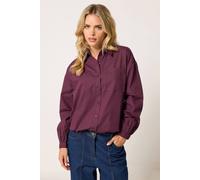 Pixiegirl Petite Cotton Shirt In Burgundy Burgundy