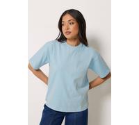Pixiegirl Petite Cotton T-Shirt In Blue Blue