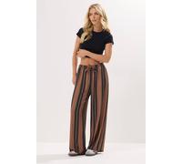 Pixiegirl Petite Crepe Striped Trousers In Orange Orange 14