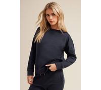 Pixiegirl Petite Crew Neck Sweatshirt In Dark Blue Dark Blue