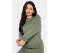 Pixiegirl Petite Crew Neck Sweatshirt In Light Khaki Light Khaki 14