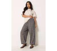 Pixiegirl Petite Crinkle Balloon Trousers In Grey Grey