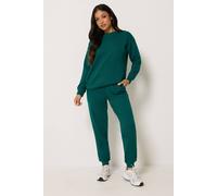 Pixiegirl Petite Cuffed Joggers In Dark Green Dark Green