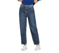 PixieGirl Petite Dark Blue Non-Stretch Barrel Leg Jeans Petite