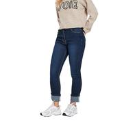 PixieGirl Petite Dark Blue Stretch Turn Up Straight Leg Jeans Petite