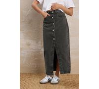 Pixiegirl Petite Denim Midi Skirt In Grey Grey 16