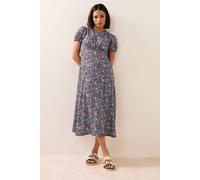 Pixiegirl Petite Ditsy Floral Tea Dress In Blue Blue 6