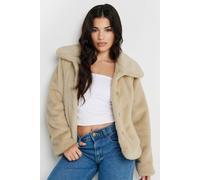Pixiegirl Petite Faux Fur Coat In Light Beige Light Beige 10