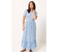 Pixiegirl Petite Floral Maxi Dress In Light Blue Light Blue