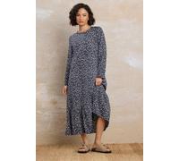 Pixiegirl Petite Floral Sleeved Dress In Blue Blue