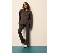 Pixiegirl Petite Fold Over Flared Leggings In Chocolate Chocolate 10